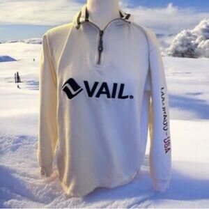 Authentic Vail Resortwear Baggy 1/4 Zip Sweatshirt, S
